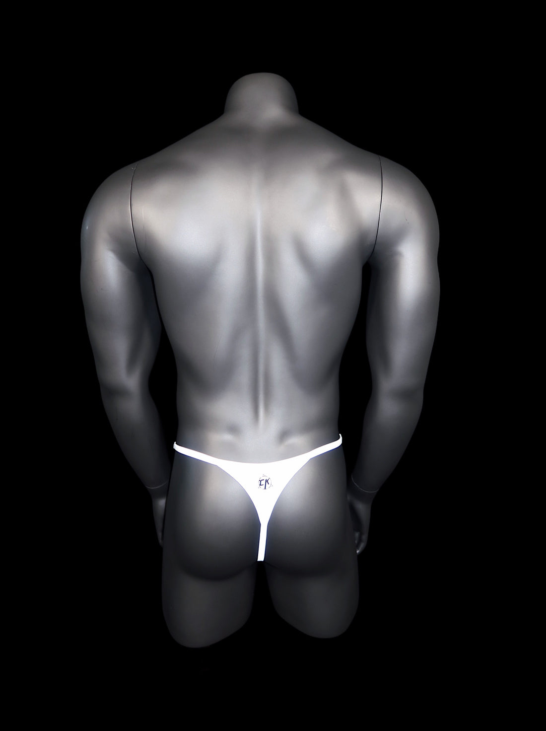 (READY TO SHIP) Reflective Thong - Silver Grey