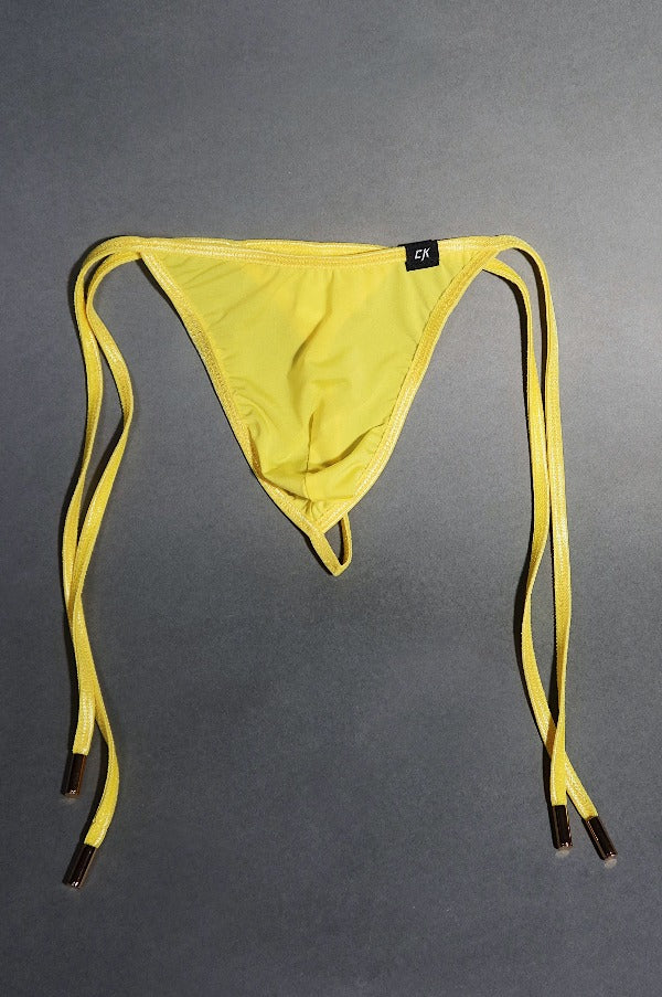 Side Tie Thong - Lemon Yellow – Chinokillz